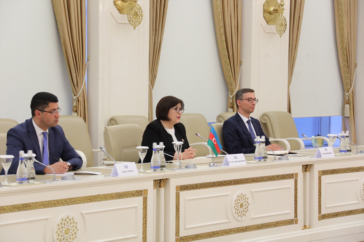 Bakan Yanık, Azerbaycan Milli Meclis Başkanı Gafarova ile görüştü: