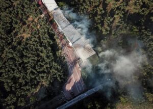 BURSA (AA) – Bursa'nın Mudanya ilçesinde bir çiftlikte çıkan yangında