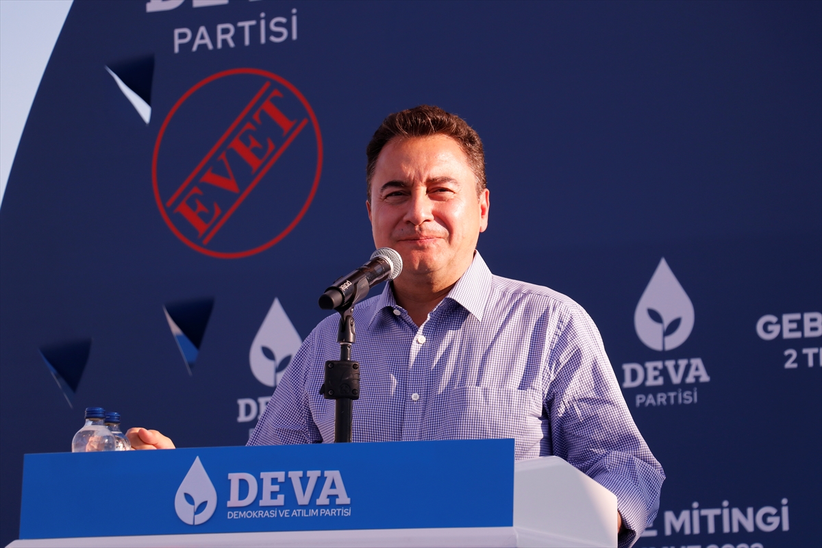 DEVA Partisi Genel Başkanı Babacan, Gebze mitinginde konuştu: