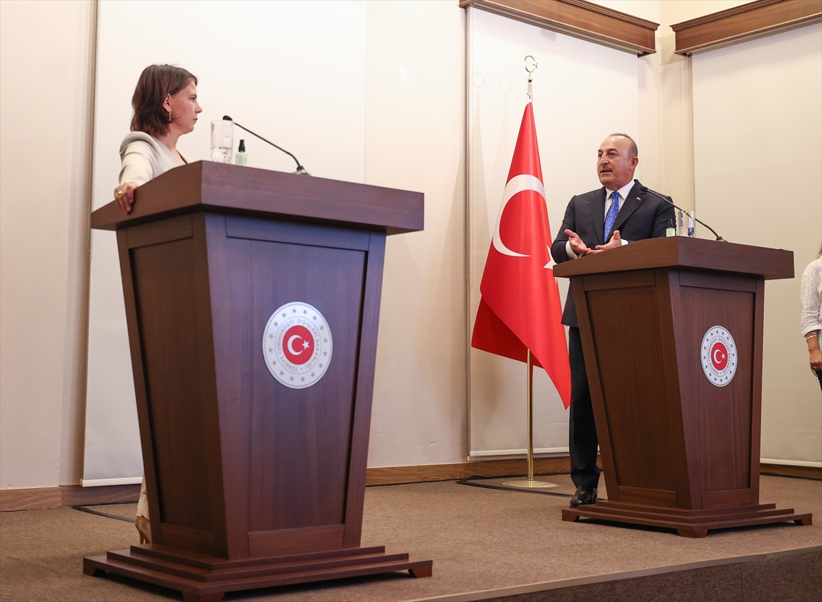 Almanya Dışişleri Bakanı Baerbock, Çavuşoğlu ile ortak basın toplantısında konuştu: (1)
