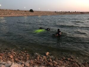 GAZİANTEP (AA) – Gaziantep'in Oğuzeli ilçesinde baraj göletine giren 16