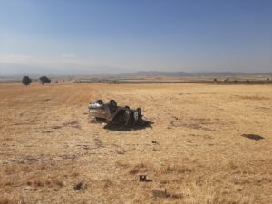 GAZİANTEP (AA) – Gaziantep'in Nurdağı ilçesinde otomobilin devrilmesi sonucu 7