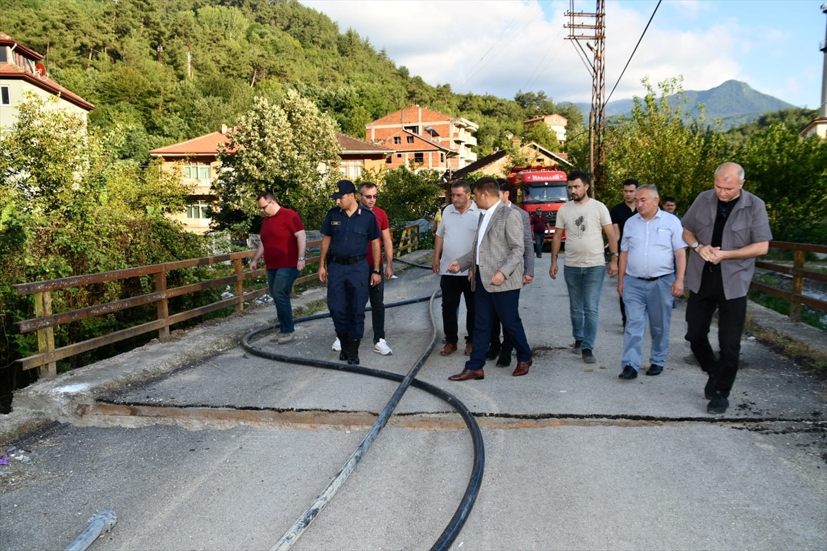 Karabük'te selde zarar gören alanlarda onarım çalışmaları sürüyor