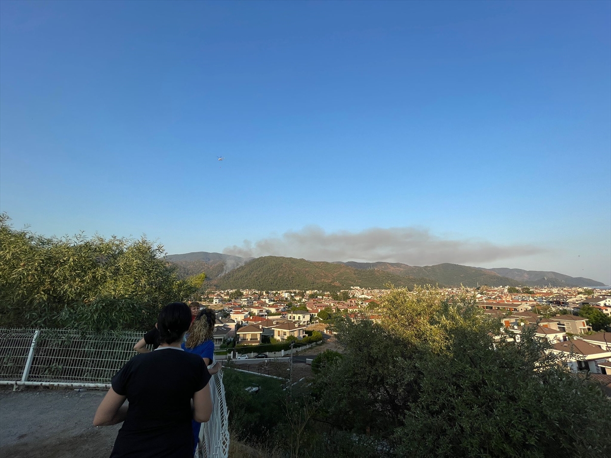 GÜNCELLEME – Marmaris'te çıkan orman yangını kontrol altına alındı