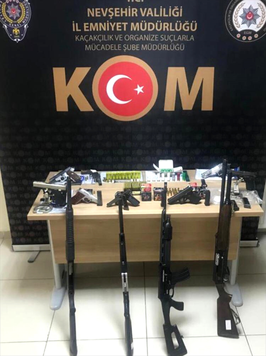 Organize suç örgütlerine yönelik “Tümör Operasyonu”nda Nevşehir'de 8 şüpheli yakalandı