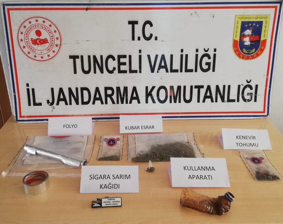 Tunceli’de evinde uyuşturucu ele geçirilen kişi gözaltına alındı