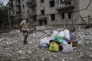 DONETSK (AA) – Rus güçlerinin, Ukrayna'nın Donetsk bölgesine bağlı Çasov