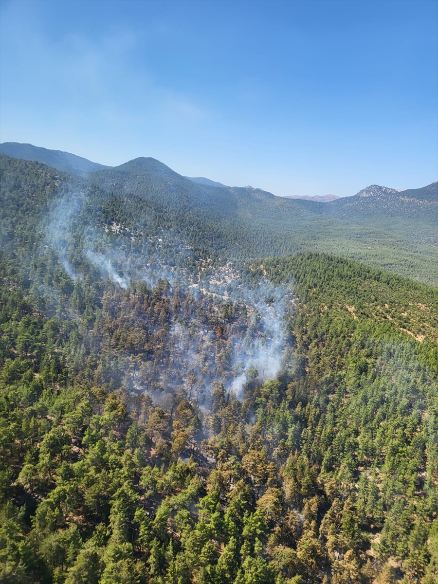 GÜNCELLEME – Antalya'da ormanlık alanda çıkan yangın kontrol altına alındı