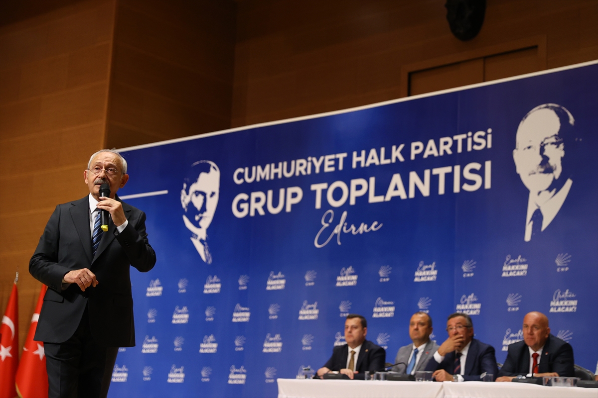 CHP Genel Başkanı Kılıçdaroğlu, Edirne'de grup toplantısında konuştu: (1)