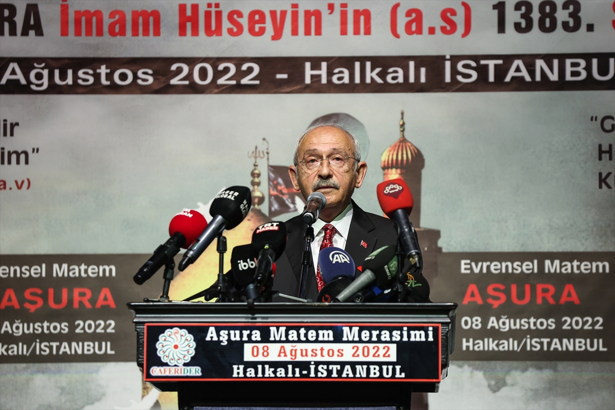 CHP Genel Başkanı Kılıçdaroğlu, “Evrensel Aşura Matem Merasimi”nde konuştu: