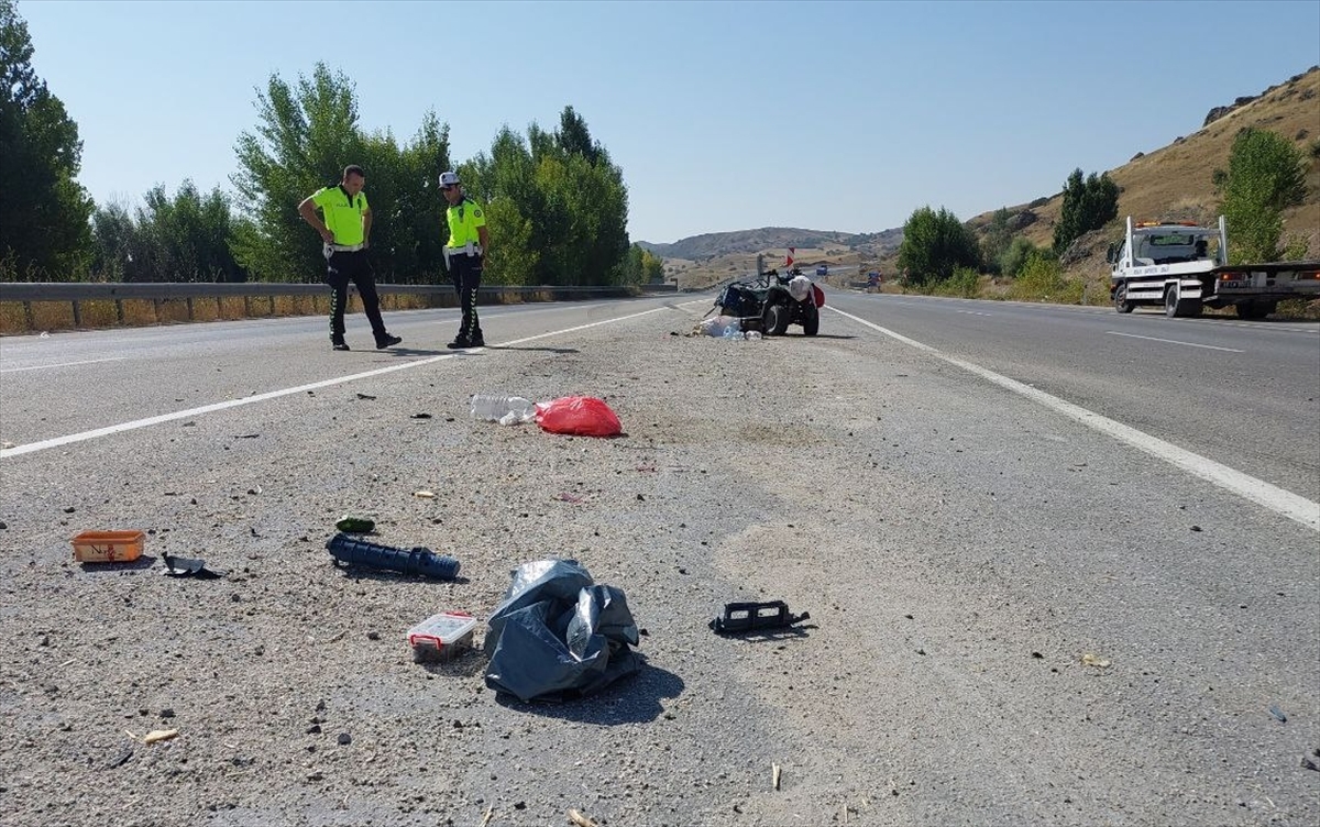 Çorum'da tırın çarptığı ATV sürücüsü öldü