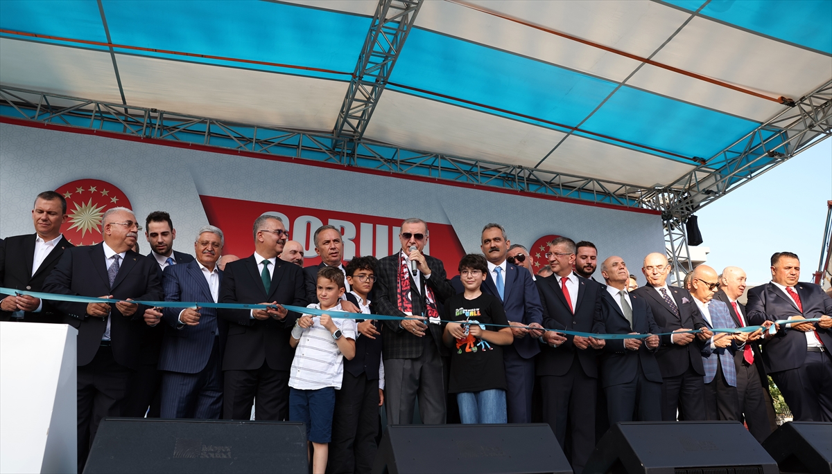 Cumhurbaşkanı Erdoğan, Çorum'da toplu açılış töreninde konuştu: (1)