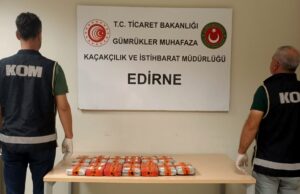 EDİRNE (AA) – Kapıkule Sınır Kapısı'nda düzenlenen operasyonda bir tırda