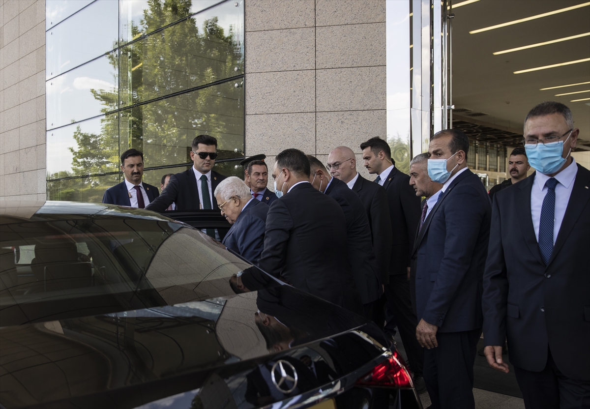 Filistin Devlet Başkanı Abbas, Ankara'ya geldi