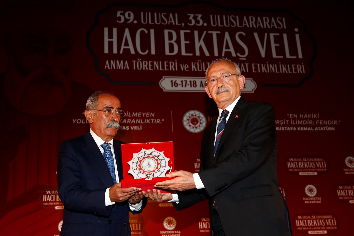 Kılıçdaroğlu “Hacı Bektaş Veli Anma Törenleri ve Kültür Sanat Etkinlikleri”nde konuştu: