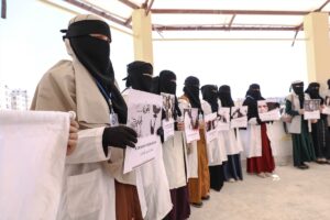 İDLİB (AA) – Suriye'nin kuzeybatısındaki İdlib ilinde tıp fakültesi öğrencileri,