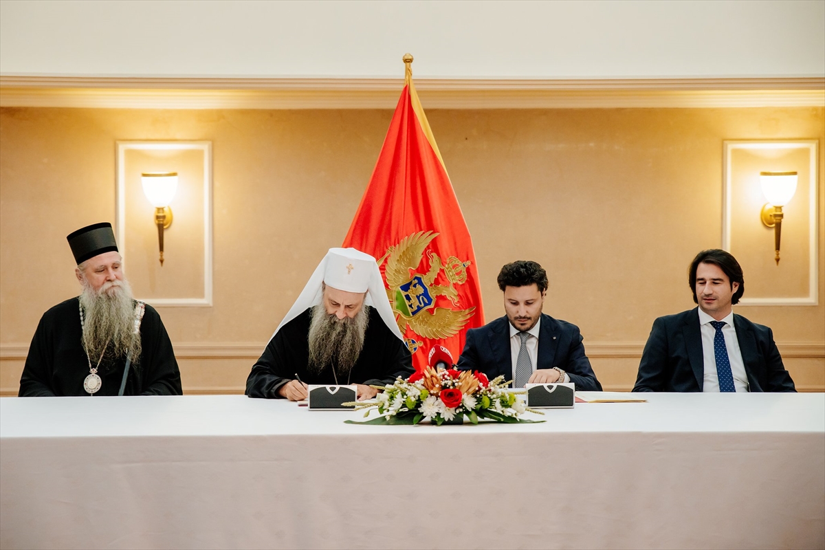 Karadağ'da, Sırp Kilisesi ile temel anlaşma imzalandı