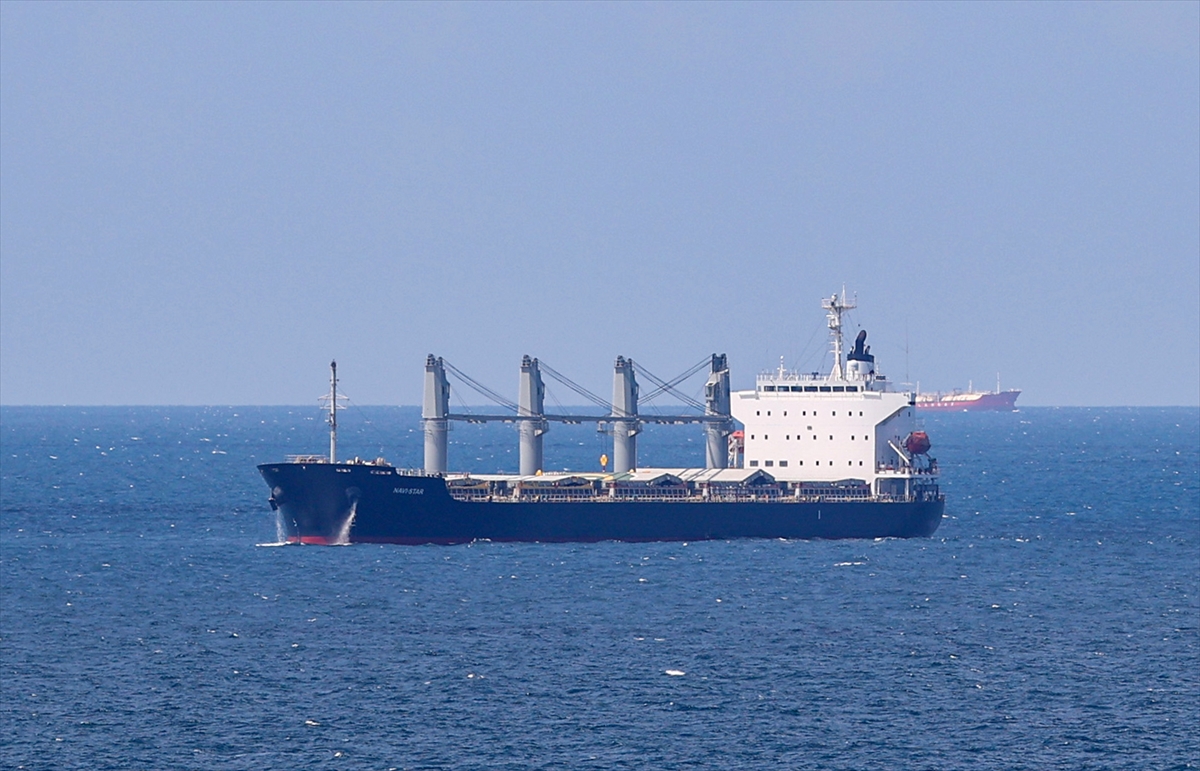 Odessa'dan gelen “Navi-Star” gemisi İstanbul Boğazı'nın Karadeniz girişine ulaştı