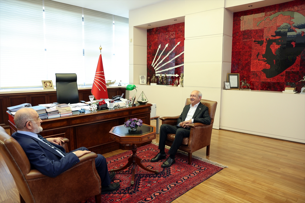 Saadet Partisi Genel Başkanı Karamollaoğlu, Kılıçdaroğlu'nu ziyaret etti