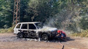 SAKARYA (AA) – Sakarya'nın Akyazı ilçesinde, yayla yolunda cipte çıkan