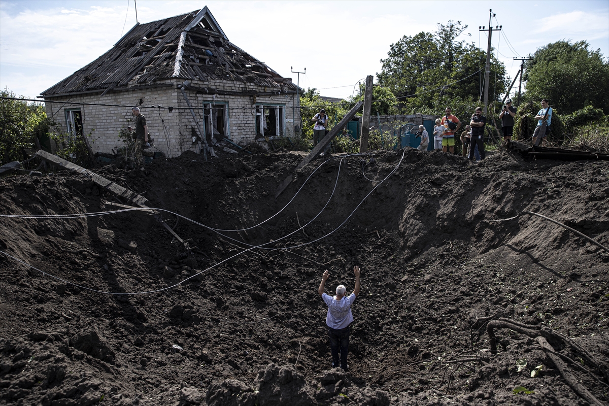 Ukrayna'nın Zaporijya bölgesindeki Kuşugum köyüne füze saldırıları düzenlendi