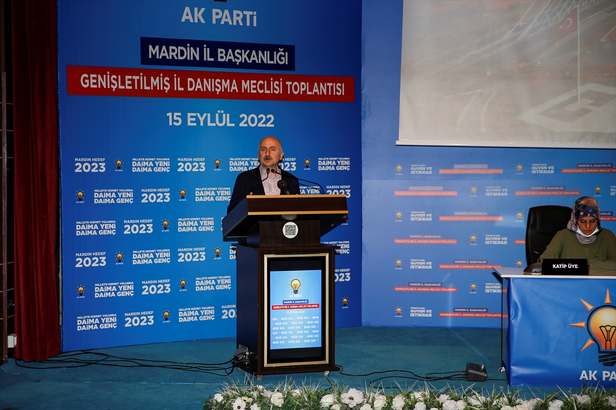 Bakan Karaismailoğlu, AK Parti Mardin Genişletilmiş İl Danışma Meclisi Toplantısı'nda konuştu: