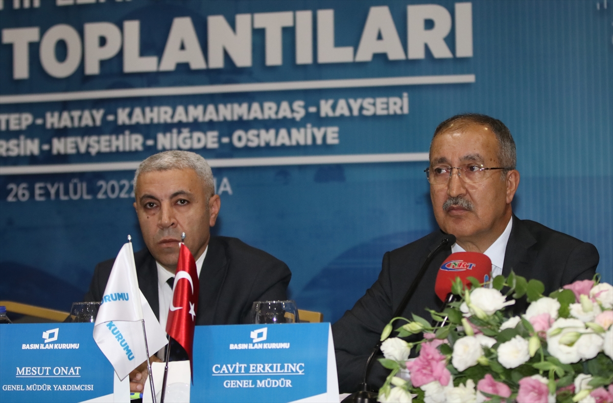 Basın İlan Kurumu Genel Müdürü Erkılınç, Adana'da gazete temsilcileriyle buluştu