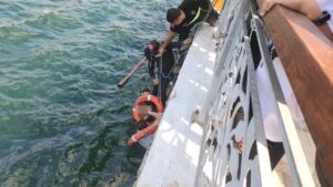 BURSA (AA) – Bursa'nın Gemlik ilçesinde denize düşen kişi hayatını