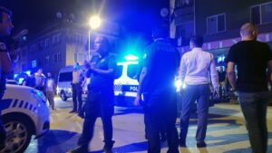 BURSA (AA) – Bursa'nın İnegöl ilçesinde düğünde bir polis memurunu