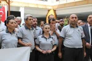 ÇORUM (AA) – Çorum'da sağlık sendikalarının üyeleri, İstanbul'da Esenyurt Necmi