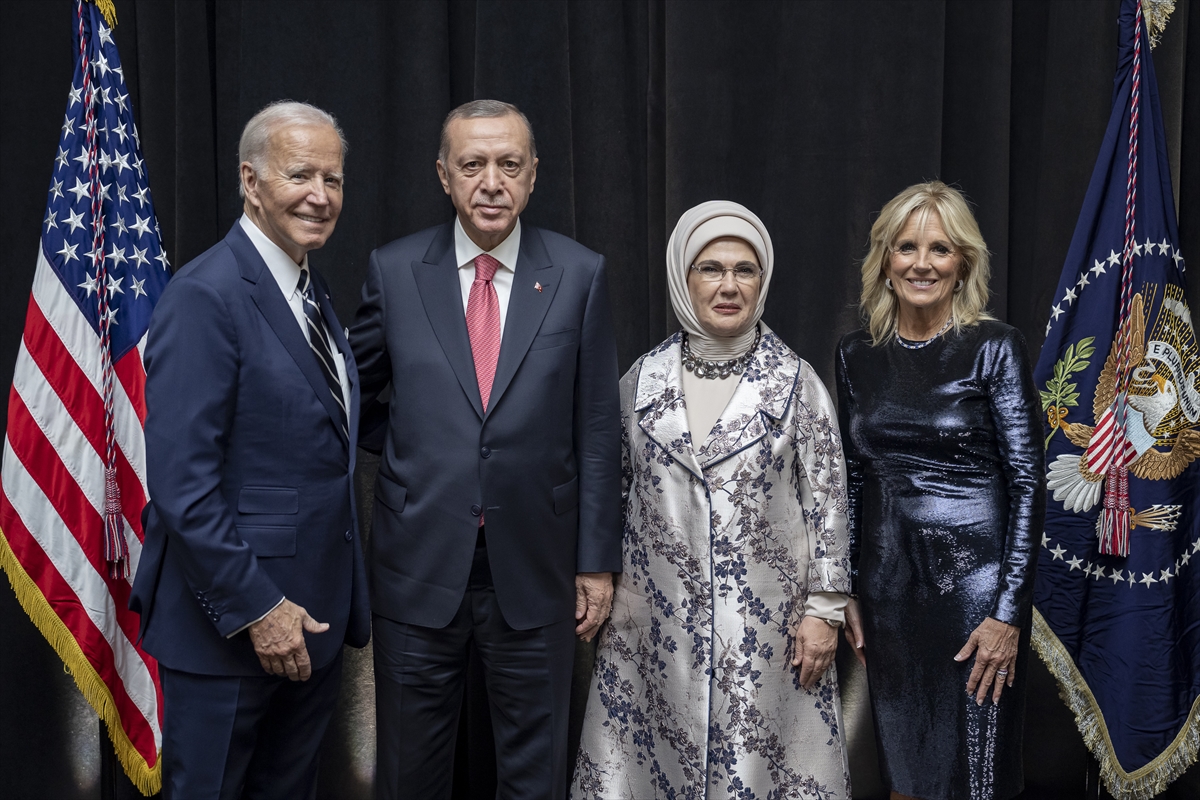 Cumhurbaşkanı Erdoğan ABD Başkanı Biden'ın liderler onuruna verdiği yemeğe katıldı