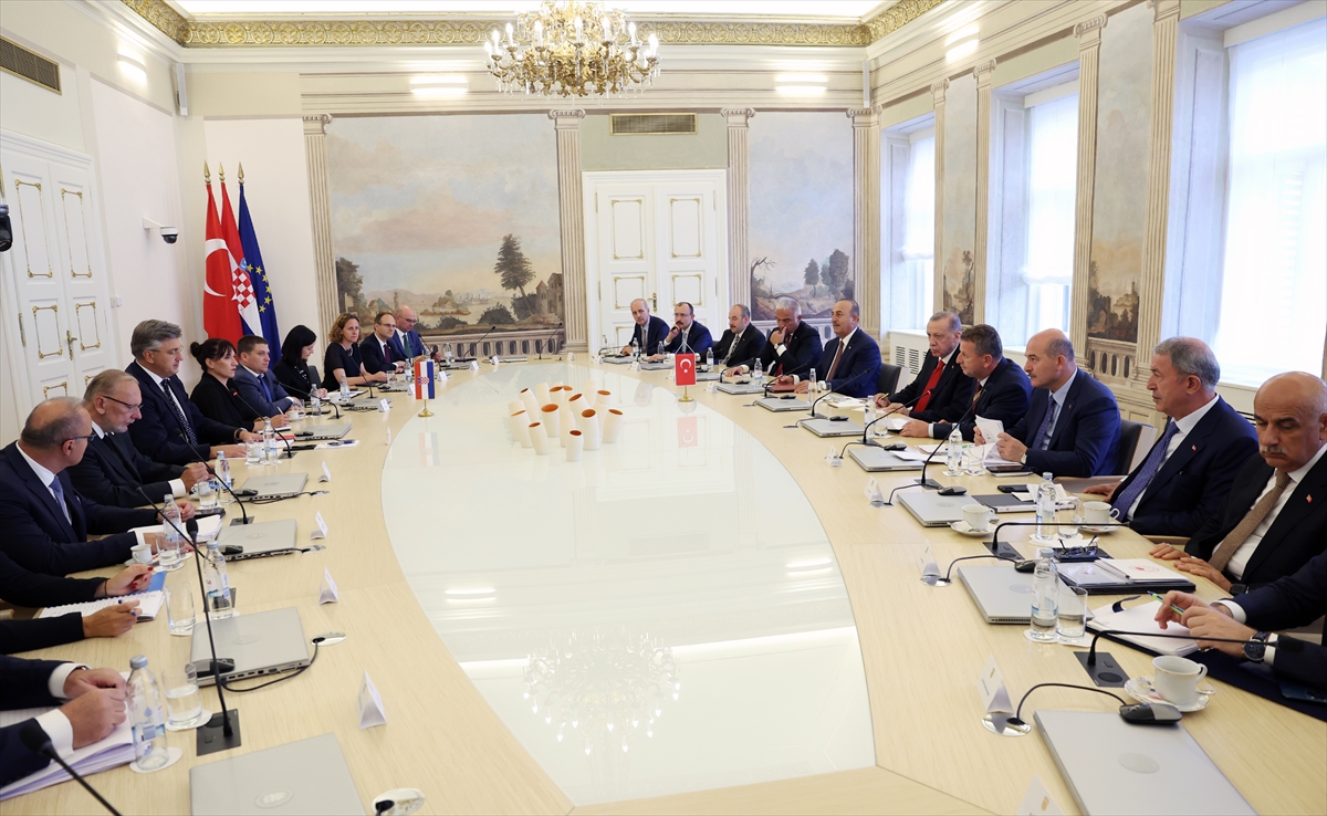 Cumhurbaşkanı Erdoğan, Hırvatistan Başbakanı Plenkovic'i kabul etti