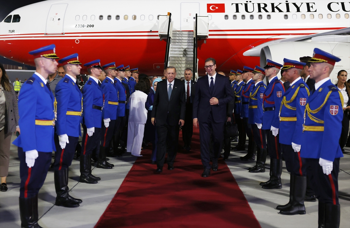 Cumhurbaşkanı Erdoğan, Sırbistan'a geldi