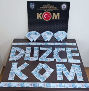 - Şüphelinin aracında ve üst aramasında 194 adet 100 liralık