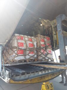 ANKARA (AA) – Milli Savunma Bakanlığı, insani yardım malzemelerini taşıyan