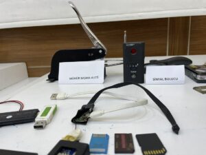 - Ortam dinleme cihazı, gizli kamera ve casusluk cihazlarının tespitinde