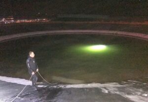 İZMİR (AA) – İzmir'in Kınık ilçesinde, serinlemek için yangın söndürme