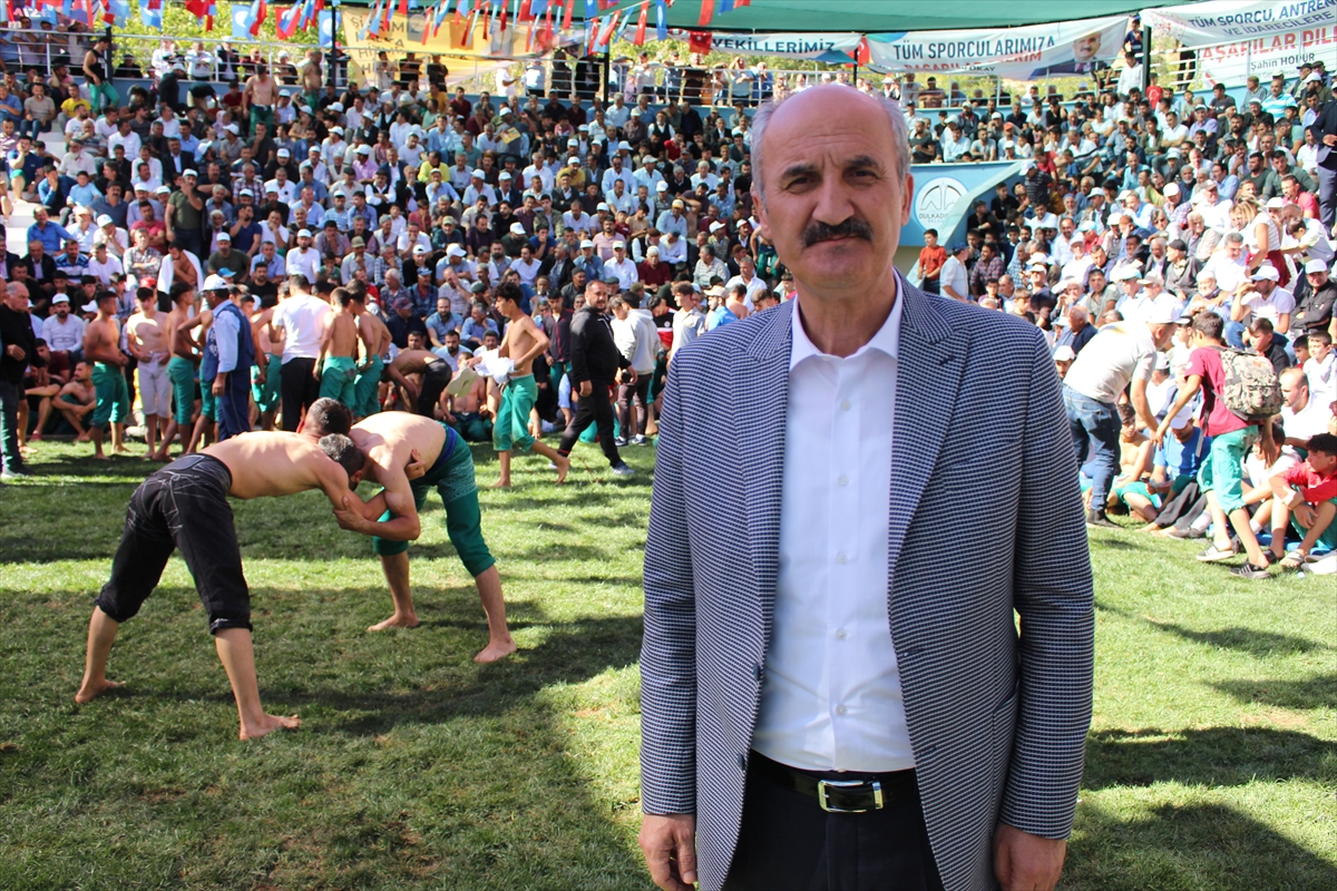 Kahramanmaraş'ta 21. Geleneksel Bertiz Boyalı Güreş Festivali düzenlendi