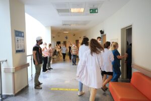 KIRKLARELİ (AA) – Kırklareli Eğitim ve Araştırma Hastanesinde yangın tatbikatı