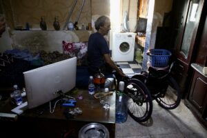 TRABLUS (AA) – AYDOĞAN KALABALIK – Libya’nın başkenti Trablus’ta tekerlekli