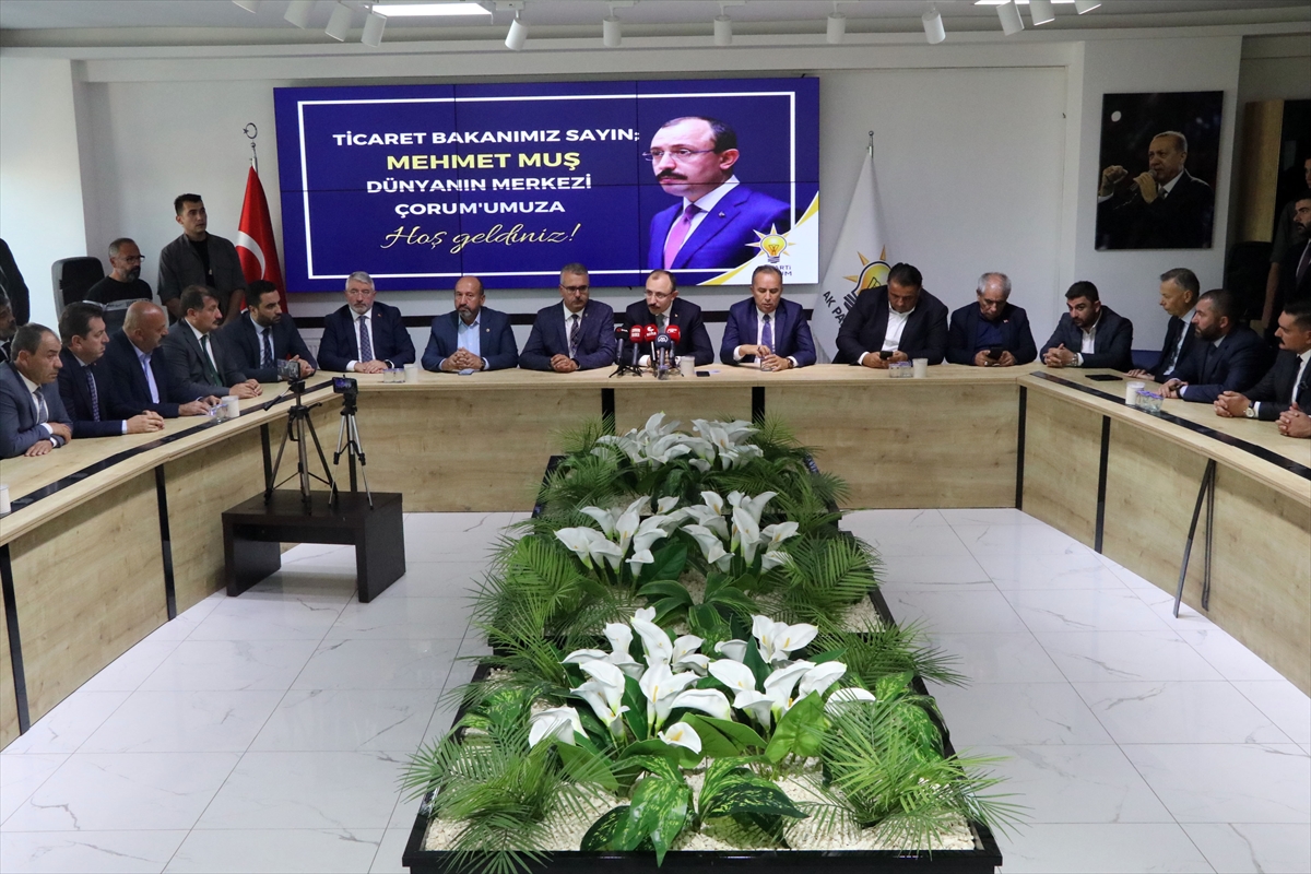 Ticaret Bakanı Mehmet Muş, Çorum'da ziyaretlerde bulundu