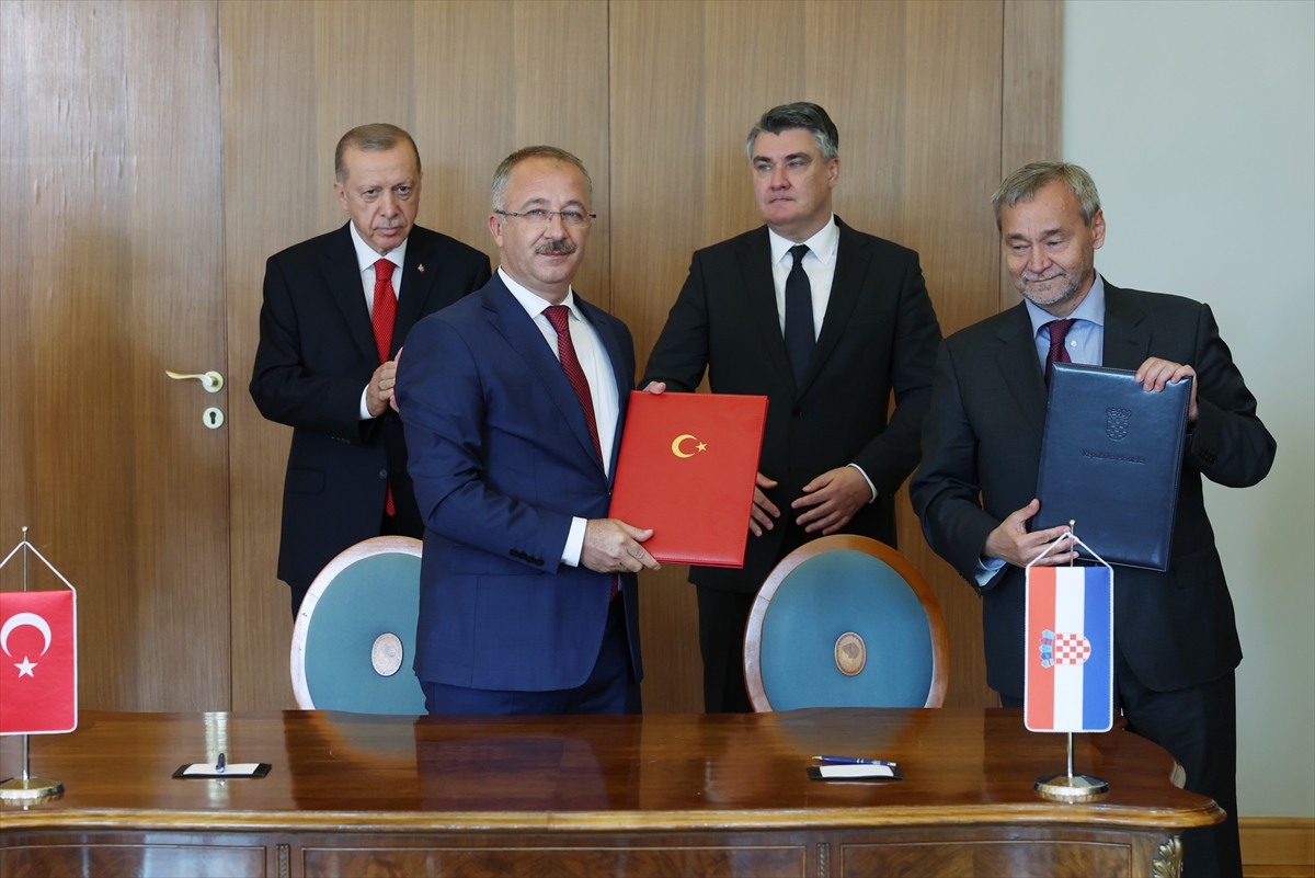 Türkiye ile Hırvatistan arasında 3 anlaşma imzalandı