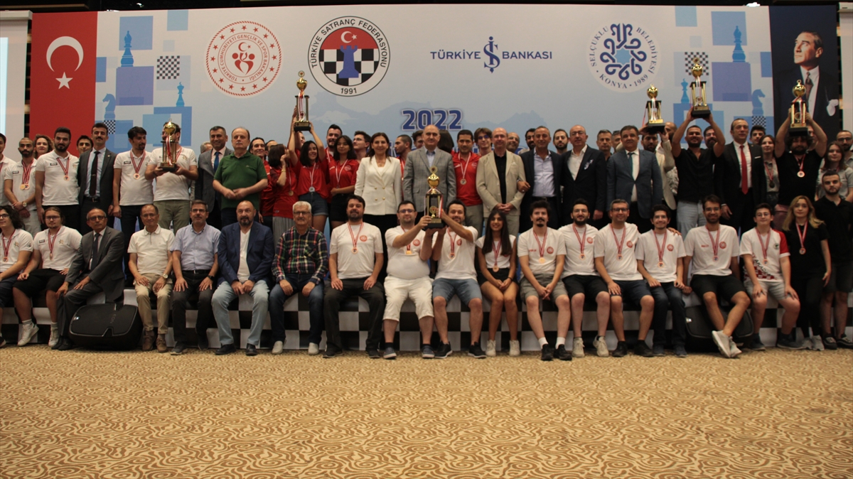 Türkiye Kulüpler Satranç Şampiyonası Konya'da tamamlandı