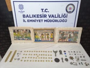 BALIKESİR (AA) – Balıkesir'in Bandırma ilçesinde düzenlenen operasyonda 95 parça