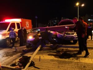 - Kazı anı bir iş yerinin güvenlik kamerasına yansıdı