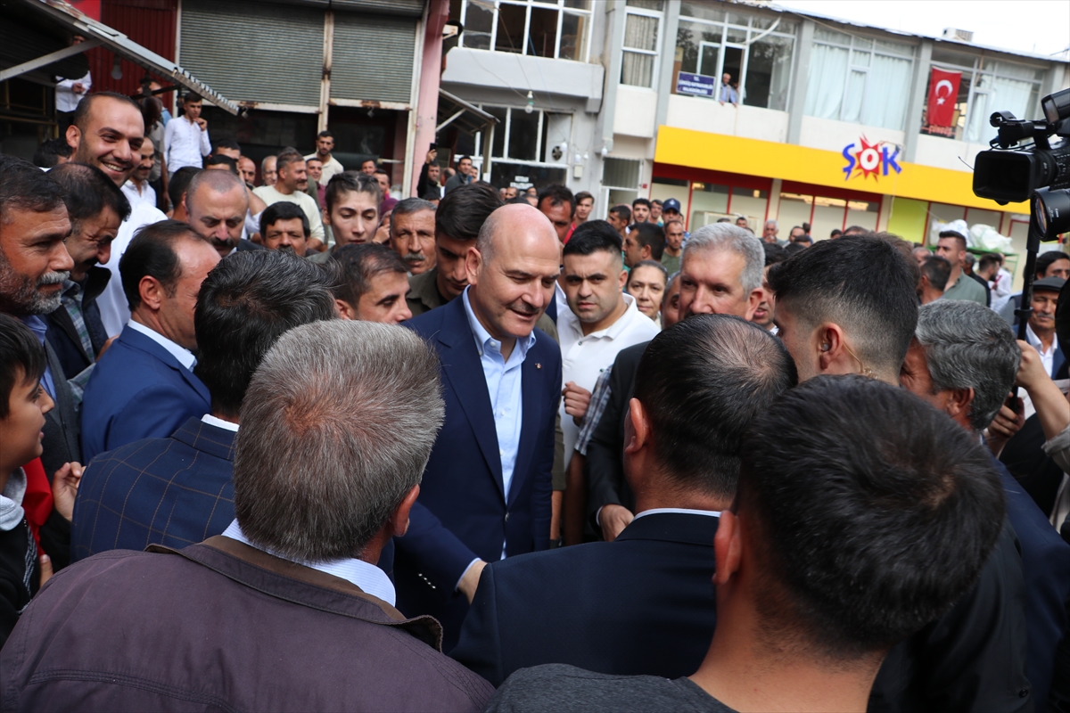 İçişleri Bakanı Soylu, Diyarbakır Çüngüş'te vatandaşlarla buluştu: