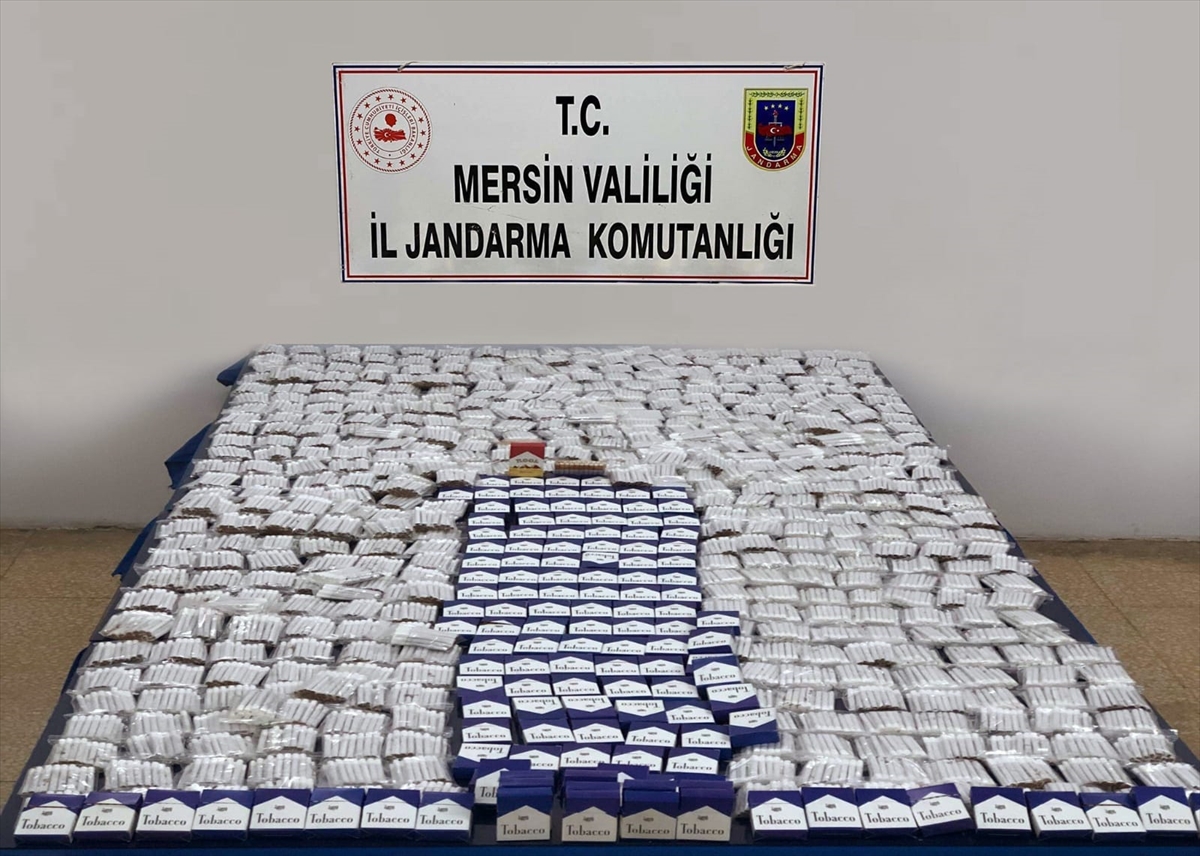 Mersin'de sahte içki ve kaçak sigara operasyonunda 3 şüpheli yakalandı