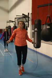 KASTAMONU (AA) – BİLAL KAHYAOĞLU – Milli boksörler Büşra Işıldar