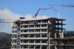 ORDU (AA) – Ordu Şehir Hastanesi inşaatında çıkan yangın, itfaiye