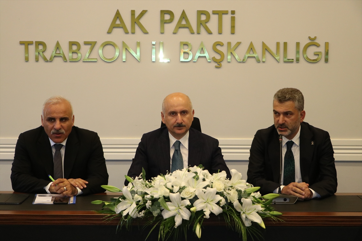 Ulaştırma ve Altyapı Bakanı Adil Karaismailoğlu, Trabzon'da konuştu: